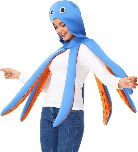 Adult Halloween Octopus Costume Sea Animal Parties Themed Outfits in Kuwait