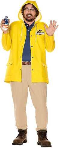 Spirit Halloween Jurassic Park Adult Dennis Nedry Costume, Officially Licensed in Saudi Arabia