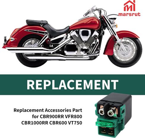 Starter Solenoid Relay Compatible with Honda VTX 1300 2003 2004 2005 2006 2007 2008 2009 (2003-2009), Replacement Accessories Part for CBR900RR VFR800 CBR1000RR CBR600 VT750, New in Saudi Arabia