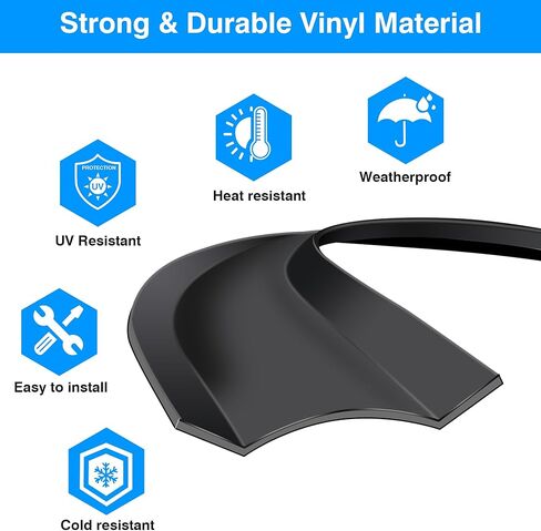 RV Trim Molding Insert 1" - RV Vinyl Trim Insert 50’ Black - Camper Trim Molding Exterior, UV-Resistant RV Weather Stripping Exterior, for Camper Travel Trailer in Saudi Arabia
