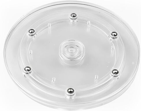 2 Pack 4" Lazy Susan Turntable Acrylic Ball Bearing Rotating Tray for Spice Rack Table Cake Kitchen Pantry Decorating TV Laptop Computer Monitor in Kuwait