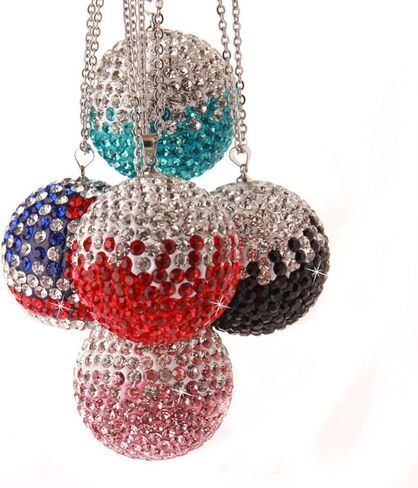 Garneck Rhinestone Car Hanging Pendant Car Rear View Mirror Ball Ornament Interior Hanging Decoration Auto Crystal Pendant Decoration (US Flag) in Saudi Arabia