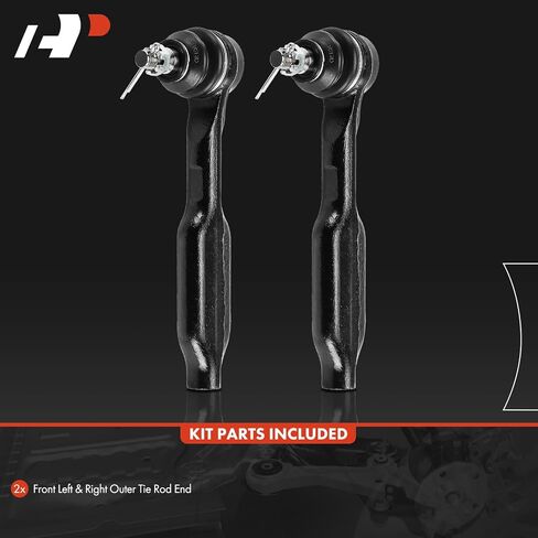 A-Premium 2 x Front Outer Tie Rod Ends, Compatible with Honda Odyssey 2005 2006 2007 2008 2009 in Saudi Arabia