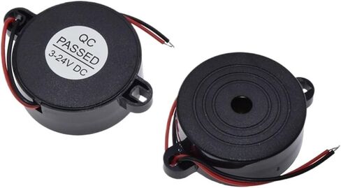 2PCS SHD4216 Alarm High Decibel DC 12V Electronic Buzzer Continuous Sound Beep Alarm Beep Anti-Theft Device(Black) in Saudi Arabia