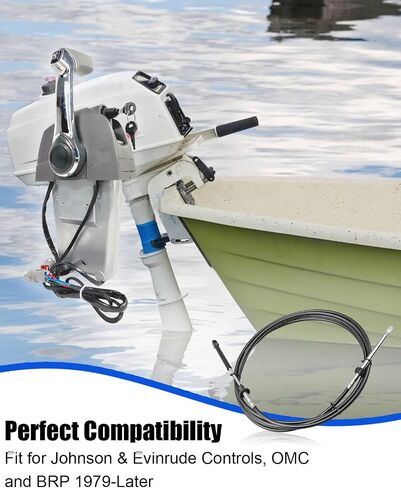 15FT خنق التحول كابل التحكم عن بعد صالح لجونسون Evinrude OMC BRP 1979-2025 استبدال 0173115 in Saudi Arabia