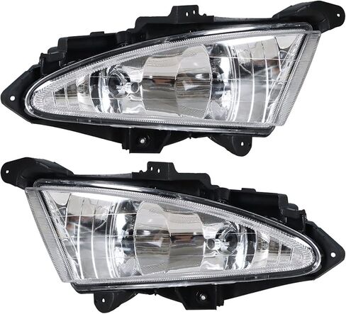 labwork 1 Pair Fog Lights Assembly Replacement for 2007-2010 Elantra Clear Lens with Bulbs Driving Fog Lights Lamps Driver and Passenger Side in Saudi Arabia