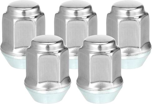 5 Pcs Wheel Lug Nuts Compatible for Ford Focus for Dodge Grand Caravan, Durable M12 x 1.5 Carbon Steel Silver Tone Tire Lugnuts in Saudi Arabia