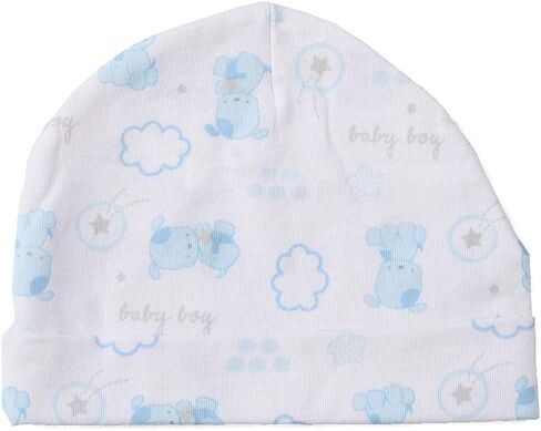 Newborn Baby Soft Cotton Organic Cap and Mitten Set Sunny Hatsfor Hospital Baby Boy and Girl(0-6 Months) in Kuwait
