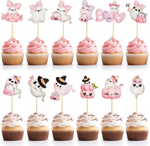 36 Pcs Boots or Bows Gender Reveal Cupcake Toppers Cowboy or Cowgirl Gender Reveal Decorations Watercolor Western Baby Shower Birthday Party Supplies, Brown and Pink in Saudi Arabia
