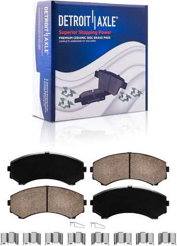 Detroit Axle - Brake Kit for 04-08 10-11 Mitsubishi Endeavor Disc Brake Rotors Ceramic Brakes Pads Replacement 2004 2005 2006 2007 2008 2010 2011 Front and Rear Kit in Saudi Arabia