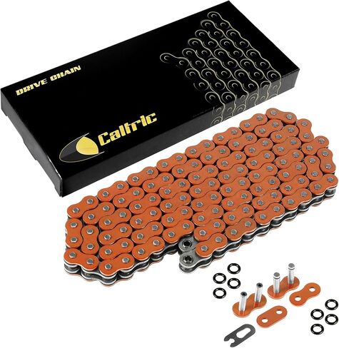 Caltric O-Ring Orange Drive Chain Compatible with Ktm 250 Sx 250Sx 250-Sx 1998-2001 in Saudi Arabia