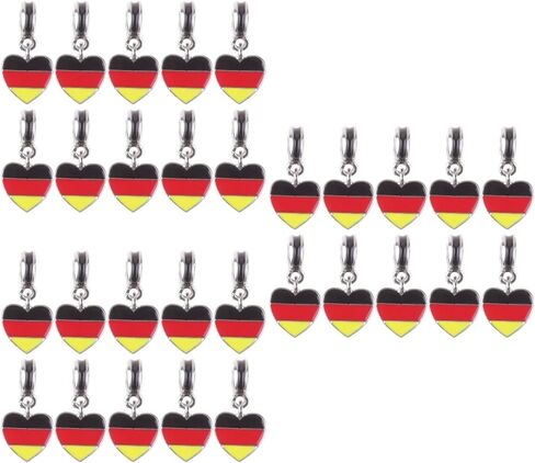 GALPADA 30 Pcs Germany Flag Bracelet German Flag Bracelet for Women European Germany Flag Jewelry Women’s Jewelry Pendeltons for Women German Flag Link Germany Beads in Saudi Arabia