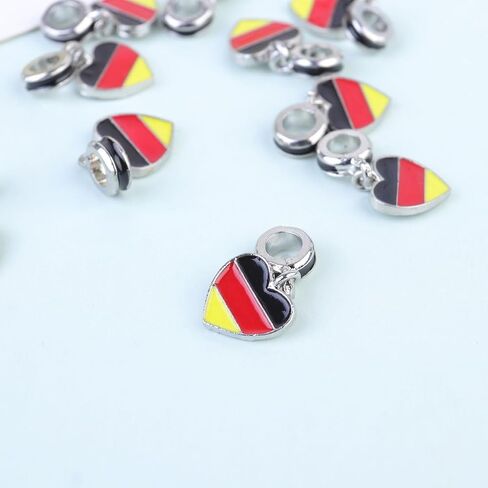 GALPADA 30 Pcs Germany Flag Bracelet German Flag Bracelet for Women European Germany Flag Jewelry Women’s Jewelry Pendeltons for Women German Flag Link Germany Beads in Saudi Arabia