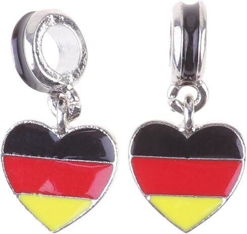 GALPADA 30 Pcs Germany Flag Bracelet German Flag Bracelet for Women European Germany Flag Jewelry Women’s Jewelry Pendeltons for Women German Flag Link Germany Beads in Saudi Arabia