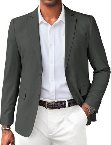 COOFANDY Mens Casual Blazer Slim Fit Suit Jacket Two Button Lightweight Sport Coats Business Blazer Jacket in Saudi Arabia