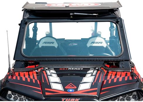 Tusk UTV Folding Glass Windshield with Windshield Wiper Compatible with Polaris RZR 900 Trail 2015-2020/RZR XP/XP4 2014-2018/RZR S 900 2015-2020 in Saudi Arabia