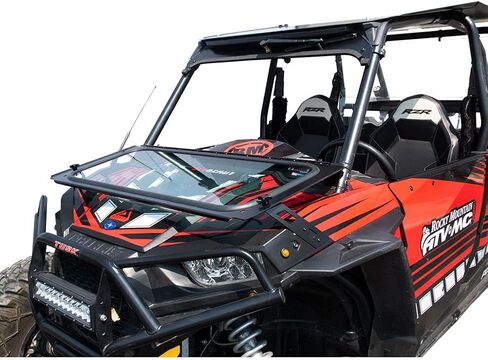 Tusk UTV Folding Glass Windshield with Windshield Wiper Compatible with Polaris RZR 900 Trail 2015-2020/RZR XP/XP4 2014-2018/RZR S 900 2015-2020 in Saudi Arabia