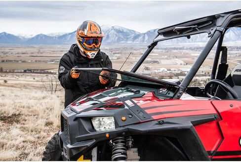 Tusk UTV Folding Glass Windshield with Windshield Wiper Compatible with Polaris RZR 900 Trail 2015-2020/RZR XP/XP4 2014-2018/RZR S 900 2015-2020 in Saudi Arabia