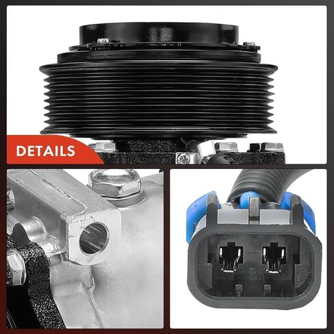 A-Premium Air Conditioner AC Compressor with Clutch Compatible with Freightliner Cascadia 2008-2009, M2 106 2008-2010 in Saudi Arabia