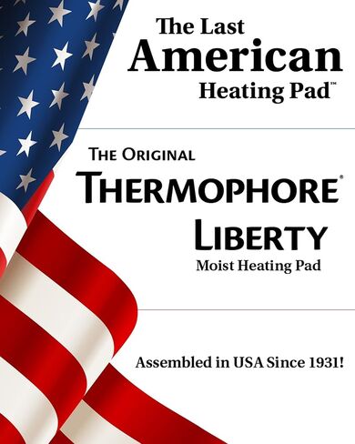 Assembled in The USA - Thermophore Liberty - Moist Heating pad for Arthritis, Back, Neck, Shoulder Pain and Cramps Relief - Electric with auto Shut Off, Large 14" x 27" in Kuwait