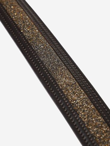 حزام LeMieux Crystal Insert - جلد عالي الجودة مع فتحة كريستالية in Saudi Arabia