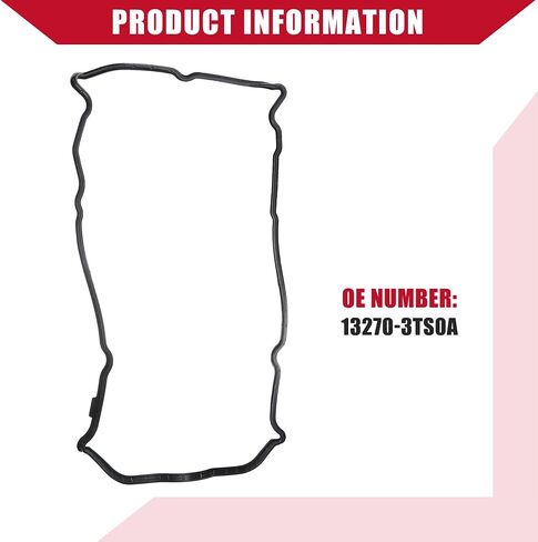 No.13270-3TS0A حشية غطاء الصمام لنيسان ألتيما 2013-2018/ حشية غطاء صمام أسطوانة المحرك الداخلي/مطاط متين/1 قطعة أسود in Saudi Arabia