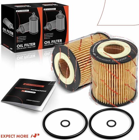 فلتر زيت حماية A-Premium 2-PC 10K ميل متوافق مع Ford Escape 2005-2009، Fusion 2006-2009 & Mazda 3 2004-2009، 6 2003-2011، 5 2006-2010، CX-7 2007-2009، Tribute & Mercury Mariner، ميلانو in Saudi Arabia