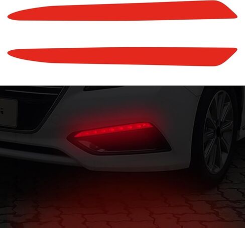 TOMALL 1 Pair Daytime Running Light Fog Light Vinyl Films Smoke Tint Compatible with Hyundai 9th Gen Sonata 2014-2019 Light Transmission Tint Wrap Exterior Sticker Decorations Trim (Pink) in Saudi Arabia