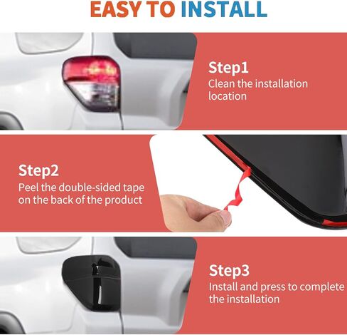 JeCar Smoked Tail Light Cover Trim Guards for 2010-2013 Toyota 4Runner in Saudi Arabia
