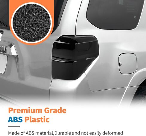 JeCar Smoked Tail Light Cover Trim Guards for 2010-2013 Toyota 4Runner in Saudi Arabia