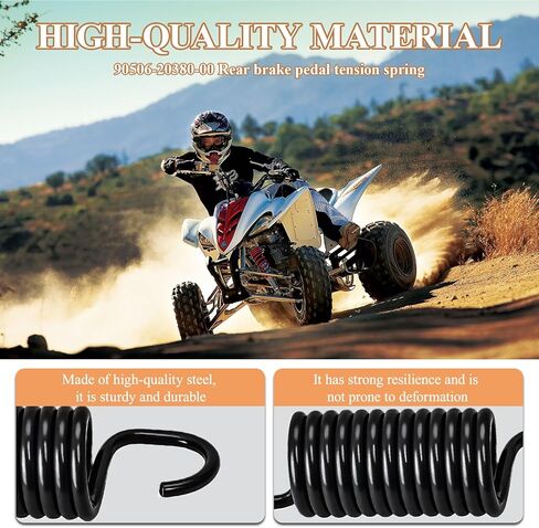 90506-20380-00 زنبرك شد دواسة الفرامل الخلفية متوافق مع Yamaha Banshee 350 Blaster 200 Raptor 350 660R 700 R Samurai 350 YFZ450 LE SE in Kuwait