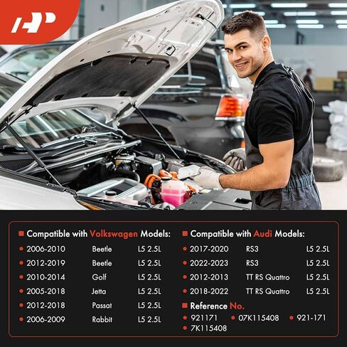 غطاء غطاء لفلتر زيت المحرك A-Premium متوافق مع Volkswagen Jetta 2005-2018، Passat 2012-2018، Golf 2010-2014، Beetle 2006-2010 2012-2019، Rabbit 2006-2009 & Audi RS3، TT RS Quattro، 2.5 لتر in Saudi Arabia