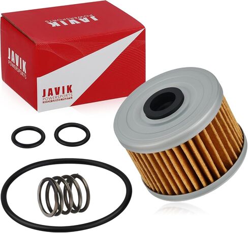 JAVIK Oil Filter With Spring O-Ring For Honda Fourt-rax 300 250 400 1985-1997 XR250R XR250L XR350R XR400R XR500R XR600R XR650L XR650R XL250R XL350R XL600R 1984-2024 O.E.M# 15410-KF0-305 15412-KF0-010 in Saudi Arabia