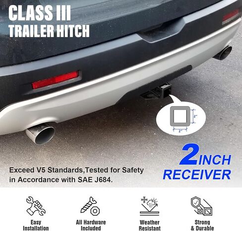 APS Assembly Class 3 Trailer Hitch 2 Inches Receiver Tube Compatible with 2009-2017 Chevy Traverse GMC Acadia 2008-2017 Buick Enclave 2007-2010 Saturn Outlook in Saudi Arabia