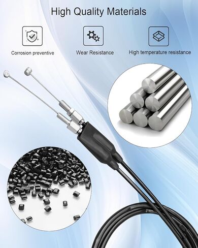 Throttle Cable Push Pull Set fit for Honda CRF 250R 2004-2009 CRF450R 2002-2008 CRF450X 2005-2013 CRF250X 2004-2017 in Saudi Arabia