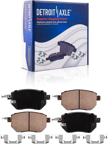 Detroit Axle - Front Brake Kit for Nissan Altima Maxima Murano Infiniti FX35 FX45 Disc Brakes Rotors and Ceramic Brake Pads Replacement in Saudi Arabia