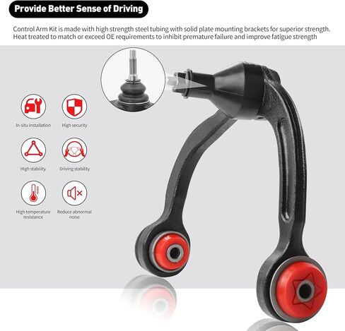 2PCS Front Upper Control Arm w/Ball Joint for 2007-2022 Ford Expedition, 2005-2020 Ford F-150, 2006-2008 Lincoln Mark LT, 2007-2022 Lincoln Navigator (K80306 & K80308) in Saudi Arabia