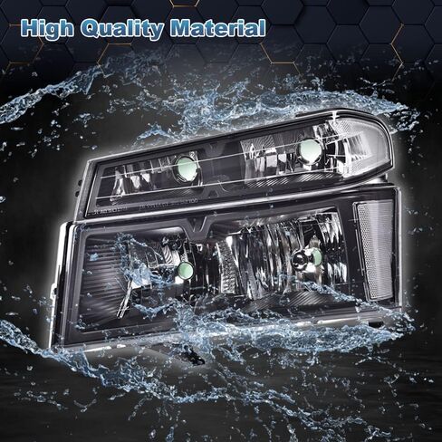 مصابيح أمامية PIT66 LED DRL، متوافقة مع 2004-2012 Chevy Colorado/2004-2012 GMC Canyon/2006 Isuzu i-280 i-350/2007-2008 Isuzu i-290 i-370 عدسات دخانية سوداء عاكسة شفافة in Kuwait