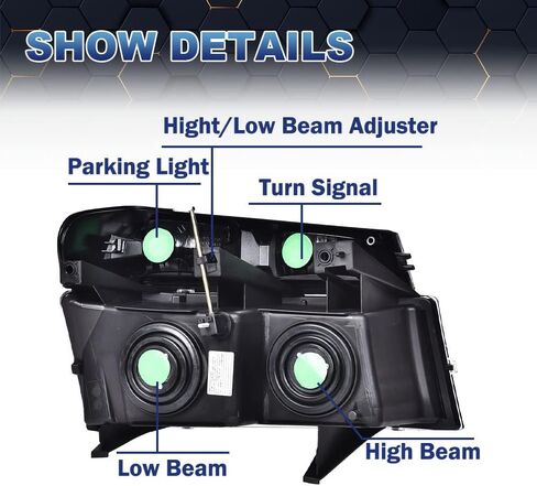 مصابيح أمامية PIT66 LED DRL، متوافقة مع 2004-2012 Chevy Colorado/2004-2012 GMC Canyon/2006 Isuzu i-280 i-350/2007-2008 Isuzu i-290 i-370 عدسات دخانية سوداء عاكسة شفافة in Kuwait