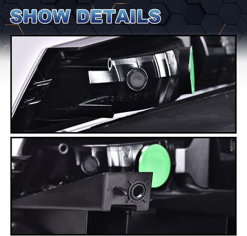 مصابيح أمامية PIT66 LED DRL، متوافقة مع 2004-2012 Chevy Colorado/2004-2012 GMC Canyon/2006 Isuzu i-280 i-350/2007-2008 Isuzu i-290 i-370 عدسات دخانية سوداء عاكسة شفافة in Kuwait