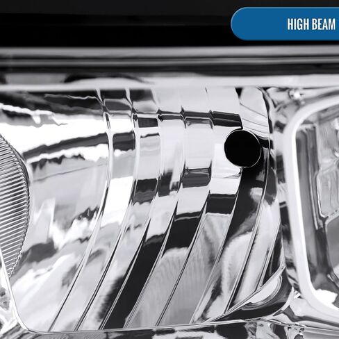 Ronnin - Fits 2019-2024 Ram 2500 3500 4500 5500 Factory Replacement Halogen Headlights Assembly Pair | Chrome in Saudi Arabia