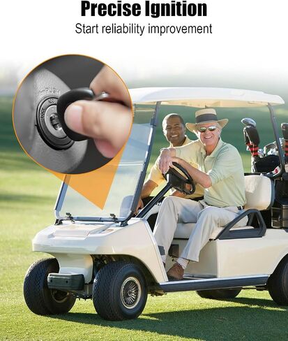 Electronic Ignition System Components Include Igniter & Ignition Coil & Electromagnetic Relay & Spark Plug & Nut Fit for EZGO Golf Cart Marathon 1981-1994 Replace 19627-G1 23782-G1 EPIGC102 in Saudi Arabia
