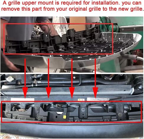شبكة المبرد الأمامية لسيارة Ford 2011-2016 F250 F350 F450 F550 Super Duty غطاء محرك السيارة استبدال BC3Z8200AA BC3Z8200G BC3Z-8200-G (بدون شعار المركز) | ماتي الأسود in Kuwait