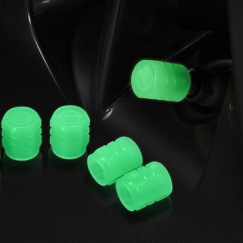 Luminous Tire Valve Caps 8-Pack, Glow in The Dark Tire Stem Covers, Universal Dustproof for Car Motorcycle Bike in Saudi Arabia