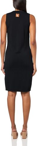 Armani Exchange Women's Stretch Monogram Patch Sleeveless Dress in Saudi Arabia