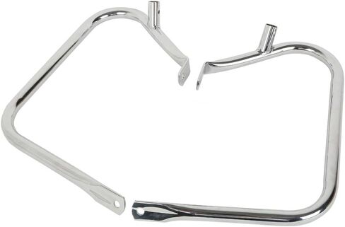 TCT-MOTORPARTS Chrome Saddlebag Guard Bracket Fits for Harley Touring Road Street Glide 1997-2013 in Saudi Arabia