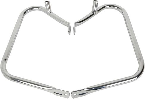TCT-MOTORPARTS Chrome Saddlebag Guard Bracket Fits for Harley Touring Road Street Glide 1997-2013 in Saudi Arabia