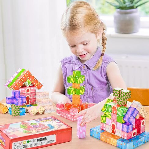 150PCS Magnetic Blocks Building Toys,Build Mine Magnet World Ocean Set for Kids Boys Girls 3+,STEM Sensory Construction Toy Gifts for Toddler Aged 3 4 5 6 7 8 in Saudi Arabia