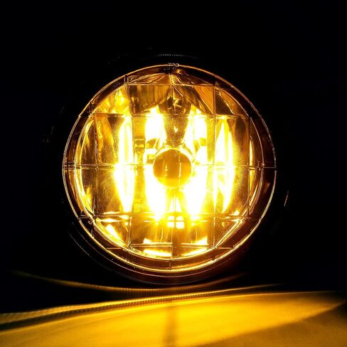 HECASA Pair Yellow Glass Fog Lights Lamps Compatible with 2002-2003 SUBARU IMPREZA RS/WRX With Halogen bulbs Replacement for SU2592106 84501FE090 SU2593106 84501FE080 in Saudi Arabia