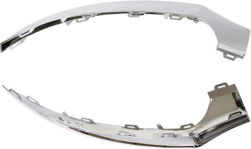 ApplianPar 2Pcs Front Driver and Passenger Side Bumper Chrome Trim Molding for CLS400 CLS500 CLS550 2015-2018 in Saudi Arabia